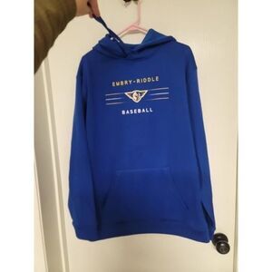 ~ mens embry riddle aeronautical university eagles baseball hoodie